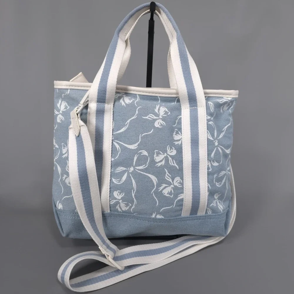 LUV BETSEY BY BETSEY JOHNSON New Bag Crossbody Strap Charm Denim Bows LB102700